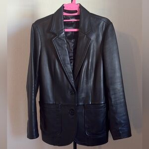 Quince Leather Blazer